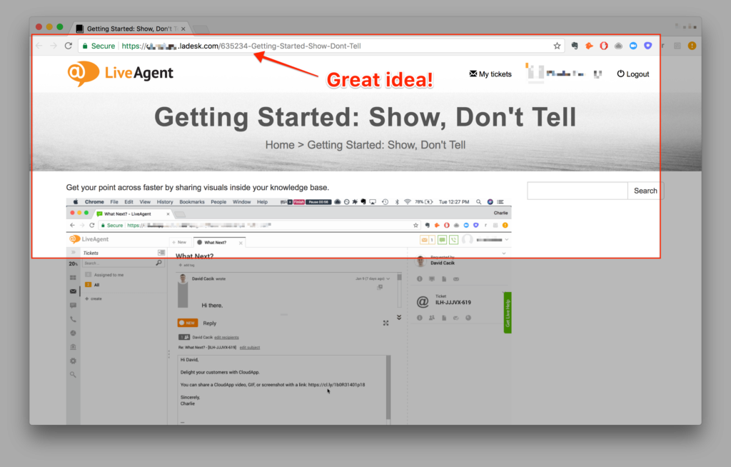 CloudApp muokkaus- ja merkintäominaisuus