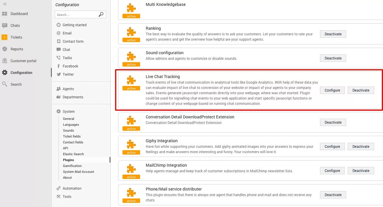 LiveAgent chat-seuranta