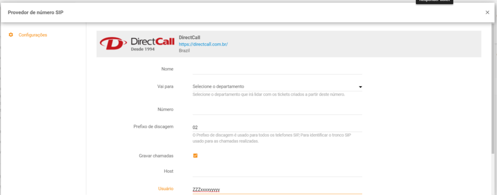 DirectCall LiveAgent integraation asennus