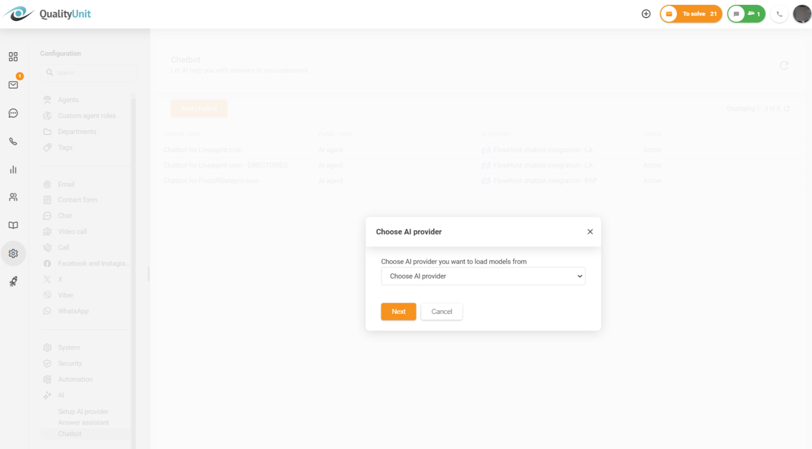 AI-chatbot-palveluntarjoajan valinta