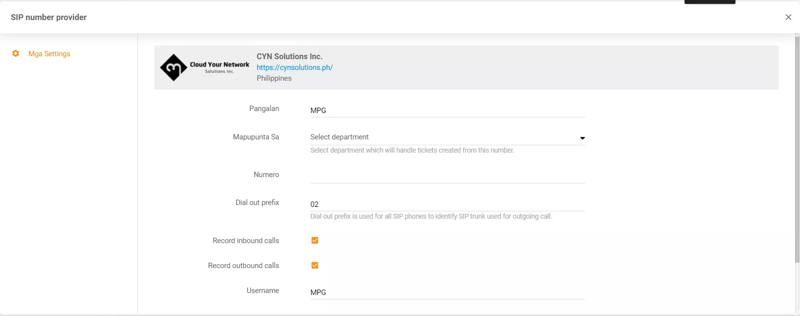 CYN Solutions Inc -tunnistetiedot