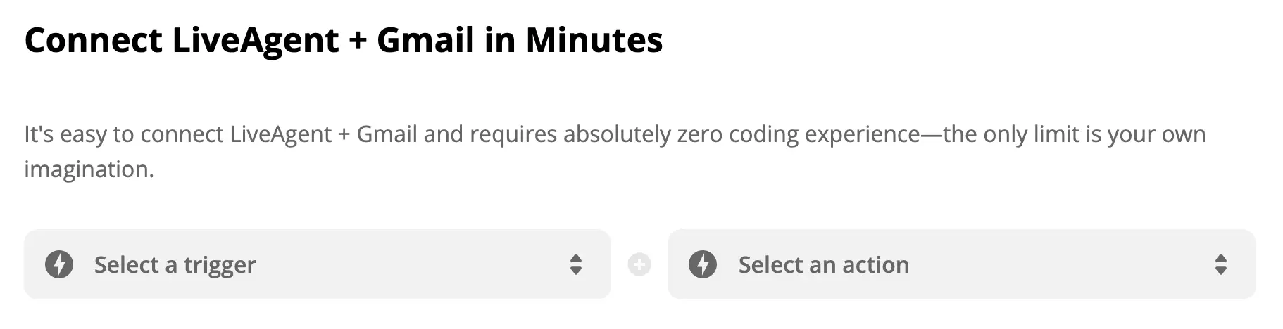 Laukaisimen ja toiminnon valinta