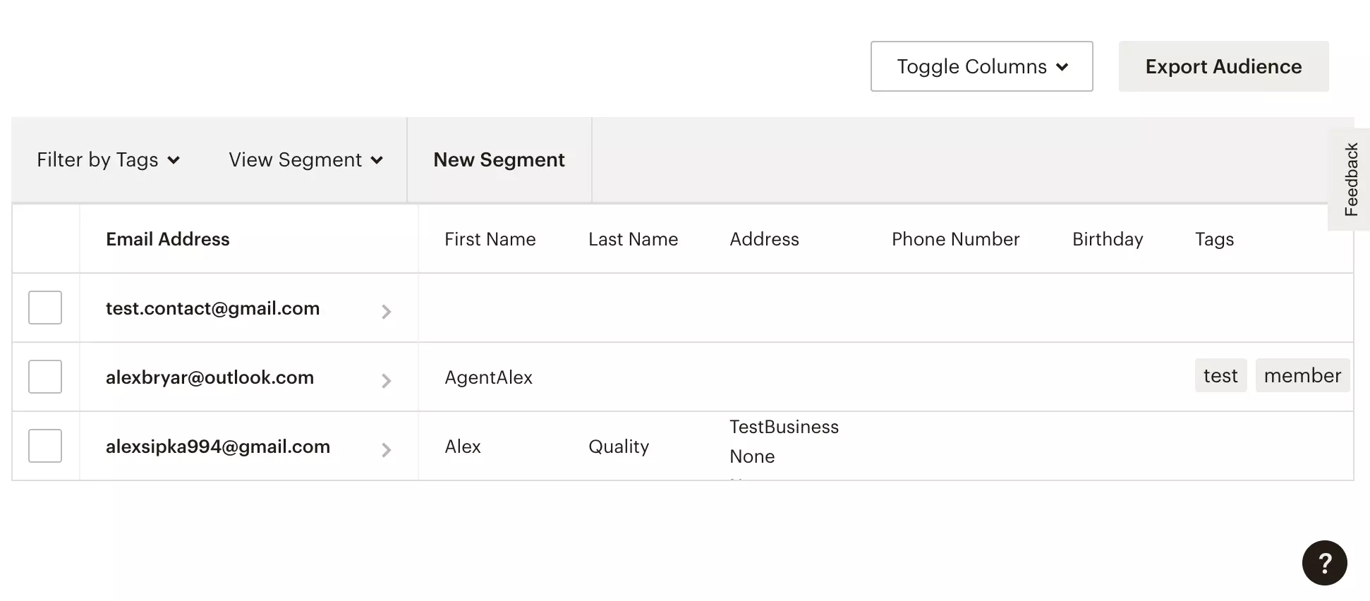 Uusi tilaaja on lisätty Mailchimpiin onnistuneen integraation jälkeen