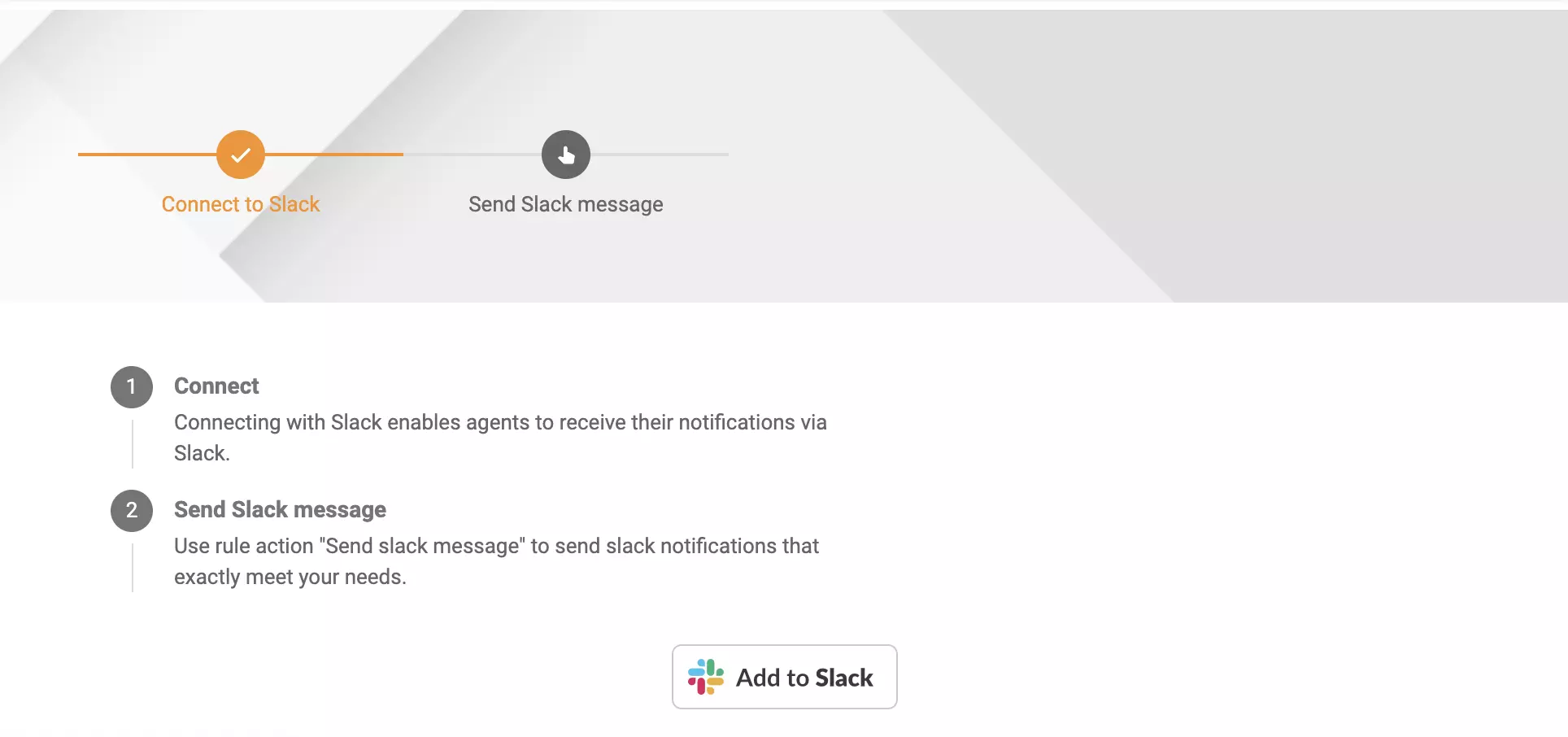 Slack-kanava LiveAgentin konfiguraatio-osiossa