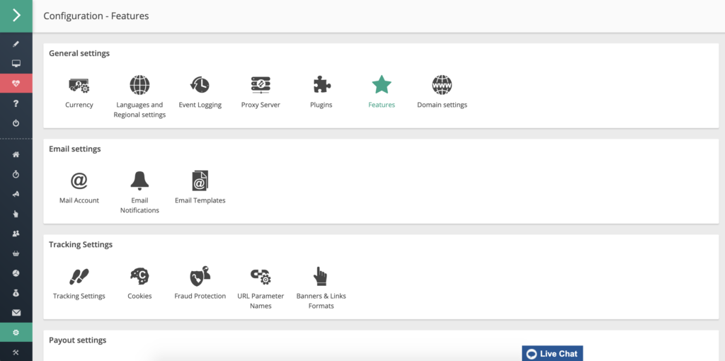 Konfiguraatio ja ominaisuudet