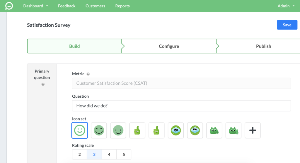 Mukautettu kyselyn luominen Simplsatissa