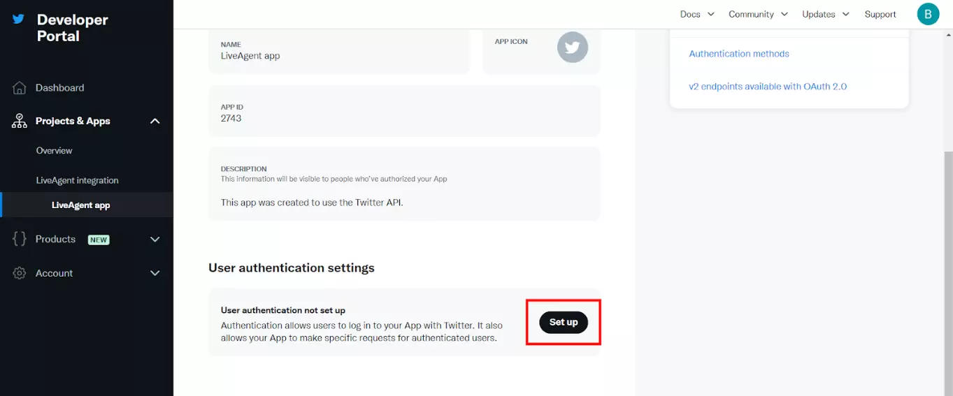 Twitter (X) -kehittäjäsovelluksen asettaminen