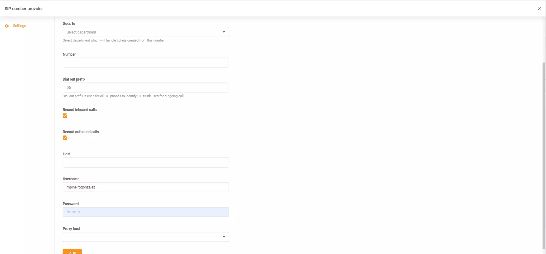 Verven tunnistetiedot