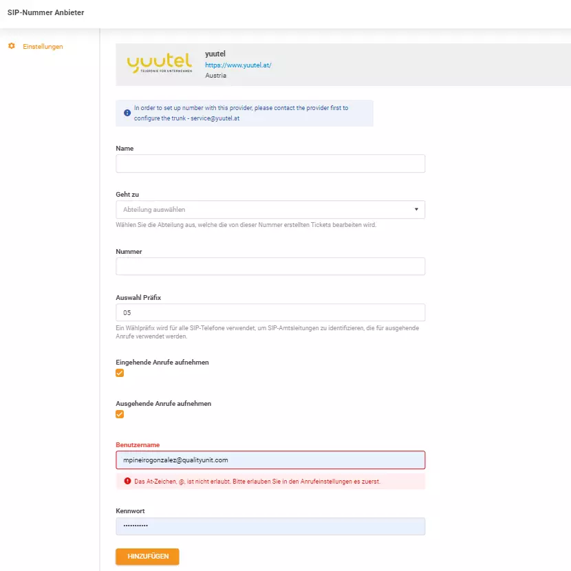 yuutel-tunnistetiedot