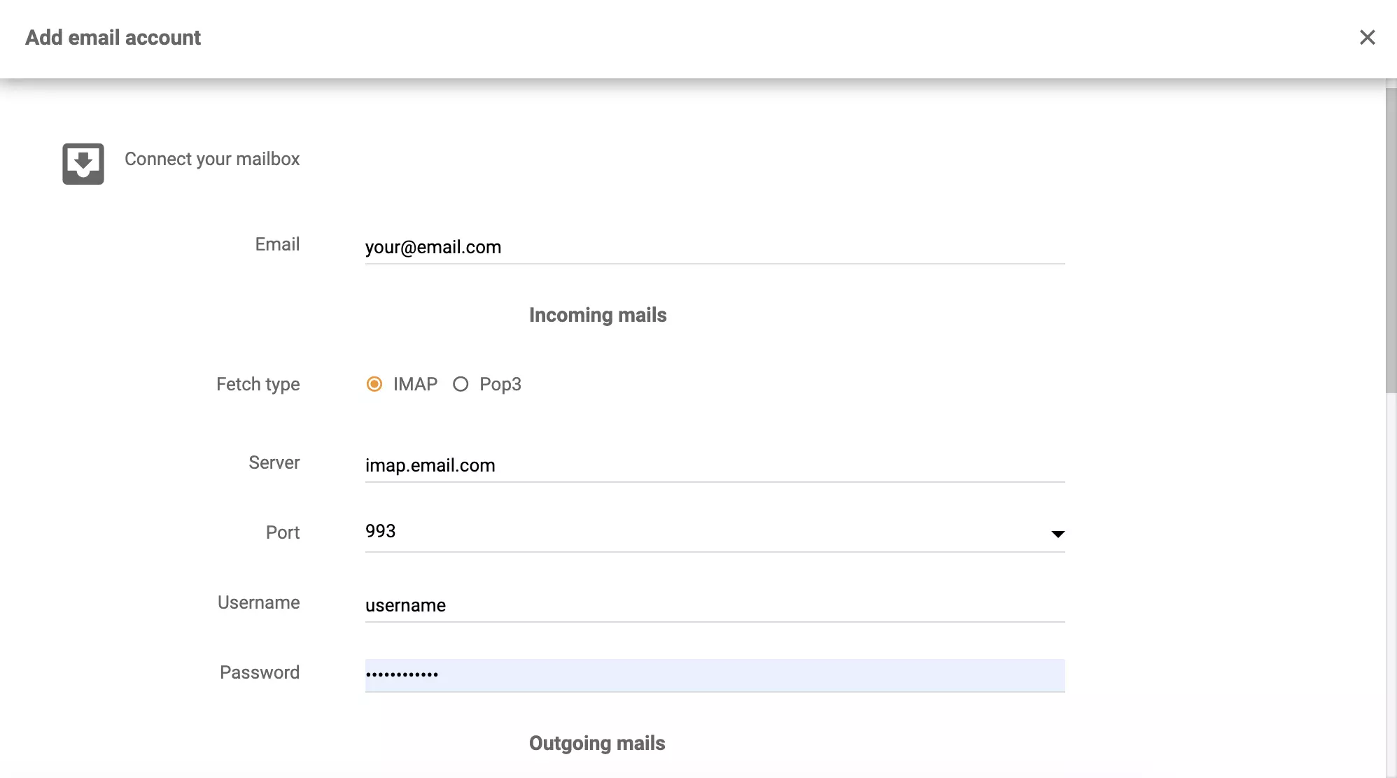 Kopano-tietojen määritys LiveAgentissa