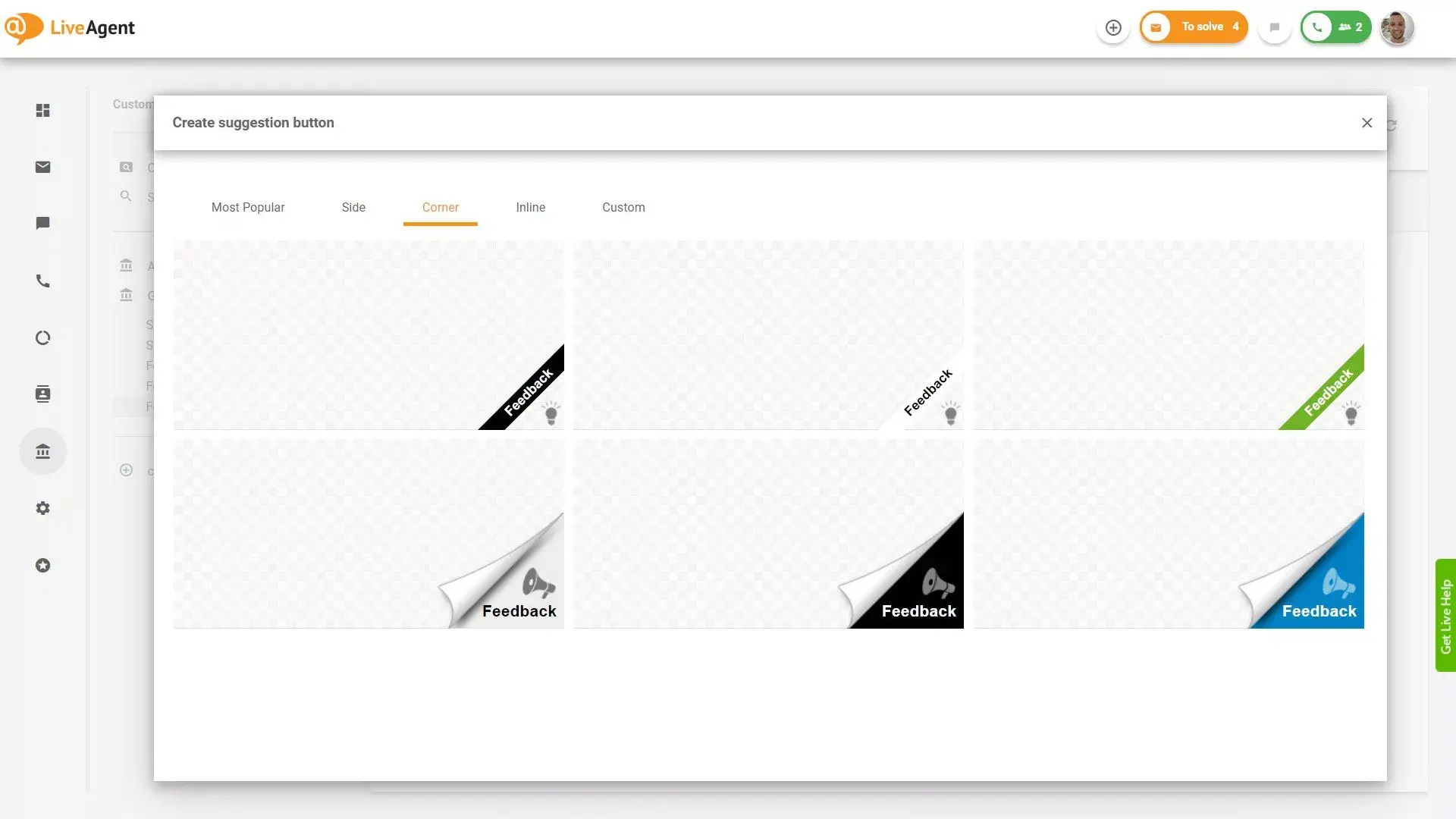 LiveAgent Palaute & ehdotukset