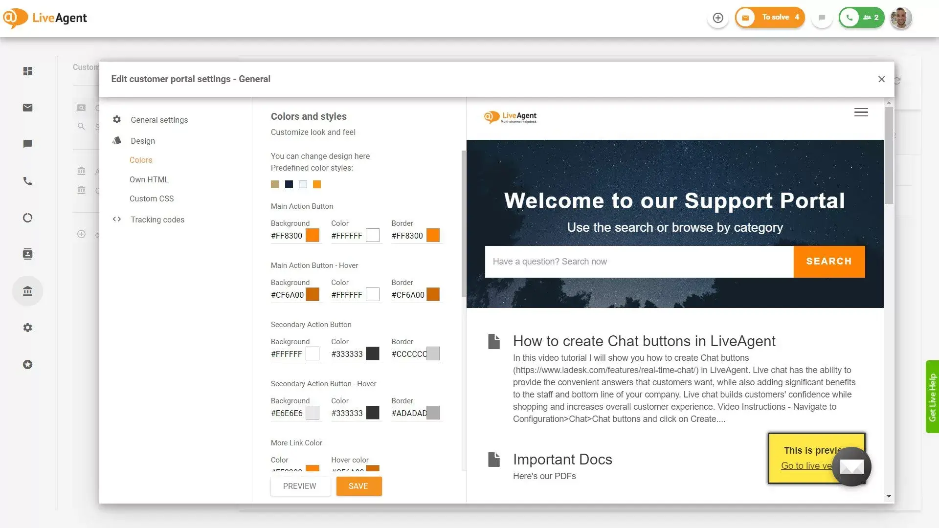 LiveAgent Tietopankki