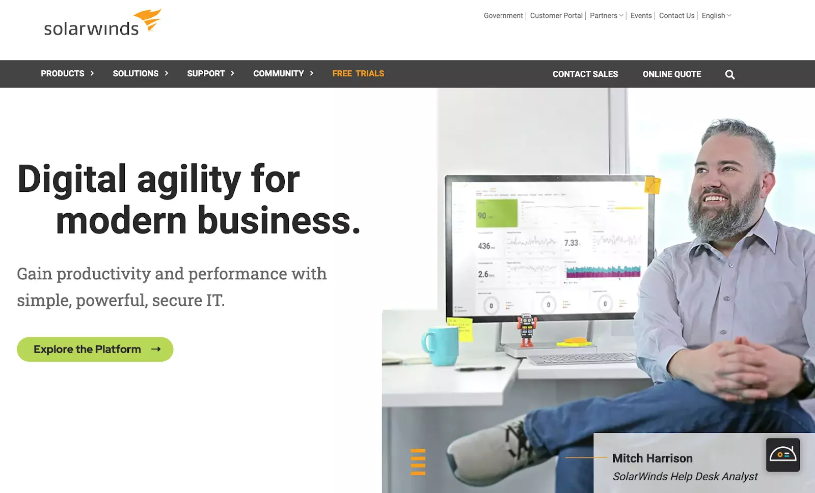 Solarwinds-tukitikettijärjestelmän kotisivu