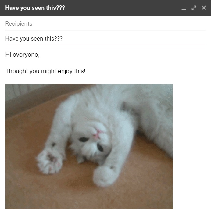 Huono sähköpostin esimerkki - Oletko nähnyt tämän???