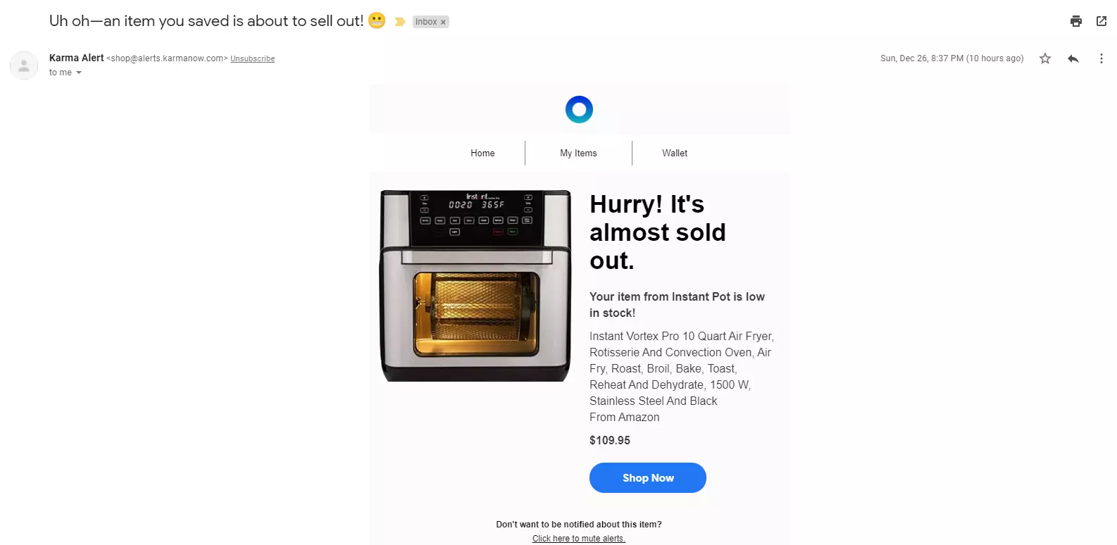 Karmanow viimeisen mahdollisuuden sähköposti