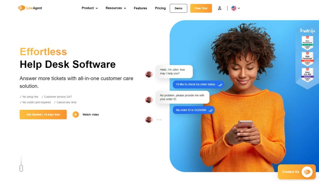 LiveAgent help desk -ohjelmisto