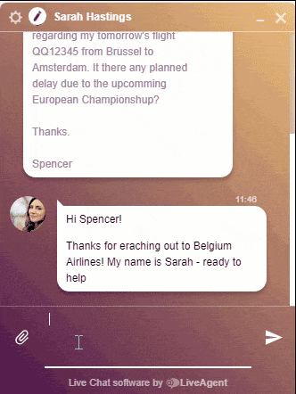 LiveAgent - live chat -agentin palaute - gif