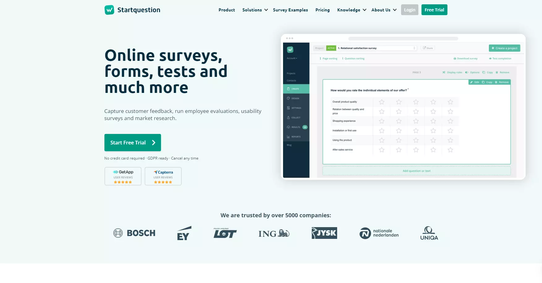 Startquestion-kotisivu